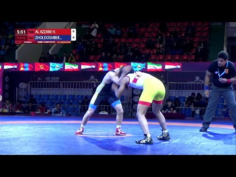 Round 2 FS - 61 kg: H. AL AZZANI (YEM) v. U. ZHOLDOSHBEKO (KGZ)