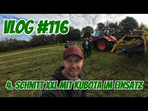 Farm-Vlog #116  4.Schnitt XXL mit Kubota-Technik im Einsatz