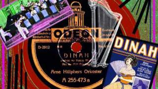 Arne Hülphers orchestra - Dinah (with harp solo by Holger Åberg) 1937