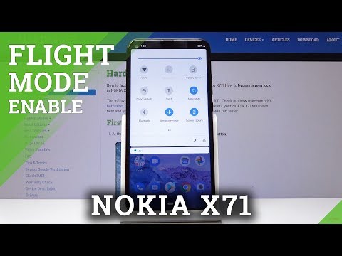 How to Activate Flight Mode in NOKIA X71 - No Connection