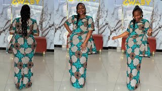 LATEST AFRICAN ANKARA GOWN DRESS FOR BLESSED AFRICAN WOMEN BLESSED WITH NATURAL BEAUTY.