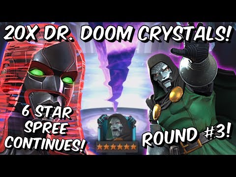 20x 6 Star Doctor Doom Cavalier Crystal Opening - 6 Star Spree Continues Marvel Contest of Champions