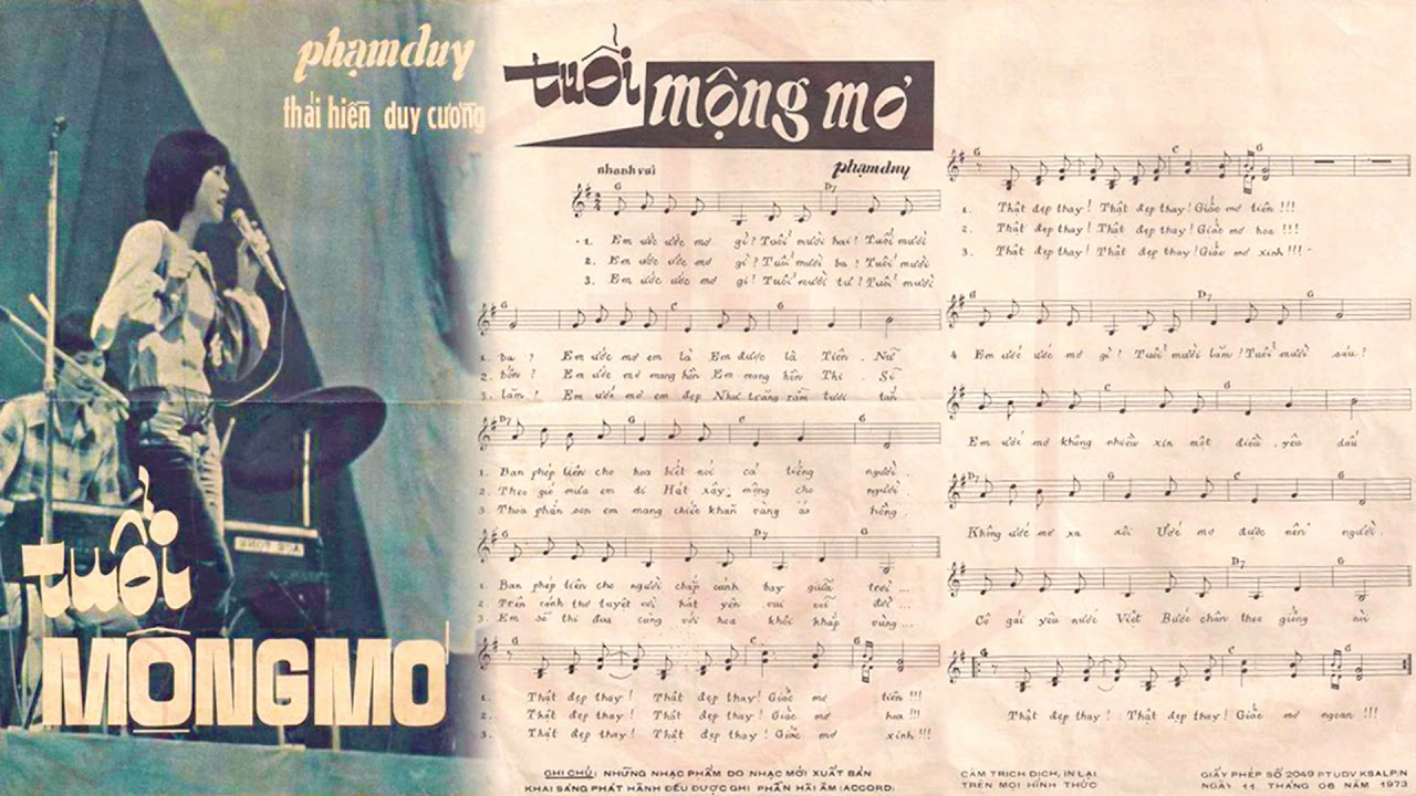 Tờ Nhạc Xưa Trước 1975