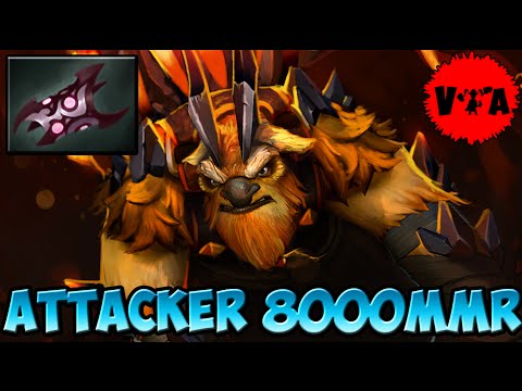Dota 2 - Attacker 8000 MMR Plays Earthshaker vol #1 - Ranked Match