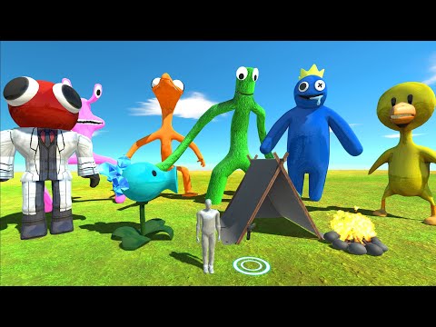 Build Barracks With Modern Equipment To Fight Rainbow Friends - Animal Revolt Battle Simulator