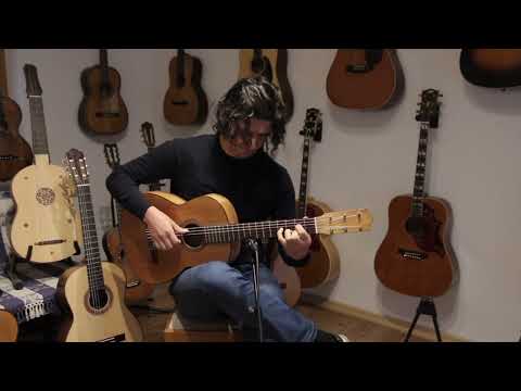 Salvador Ibanez flamenco guitar ~1900 - cool old world flameco sound - a special guitar + video! image 13