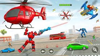 Drone Bus Robot Car Driving Racing Game Gameplay