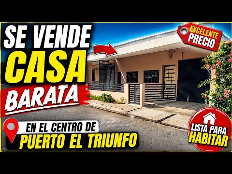 Casa barata en Puerto El Triunfo,  muy cerca del Malecón. 