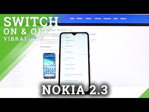How to Turn On / Off Vibrations on Nokia 2.3 - Vibration Settings