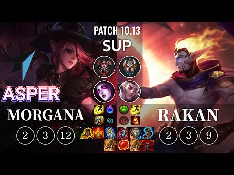 SPG Asper Morgana vs Rakan Sup - KR Patch 10.13