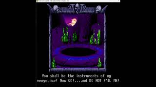 "Advanced Dungeons & Dragons: Pools of Darkness" - Introduction, credits, and beginning of gameplay