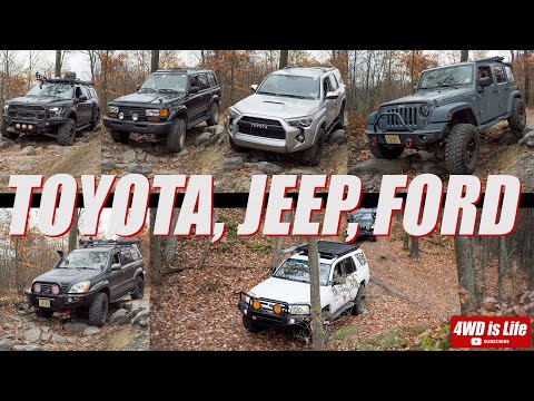 Toyota 4Runner offroading at Rausch Creek Offroad Park, ATRAC Demo