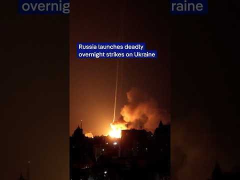 Russia launches massive overnight aerial attack on Ukraine | DW News