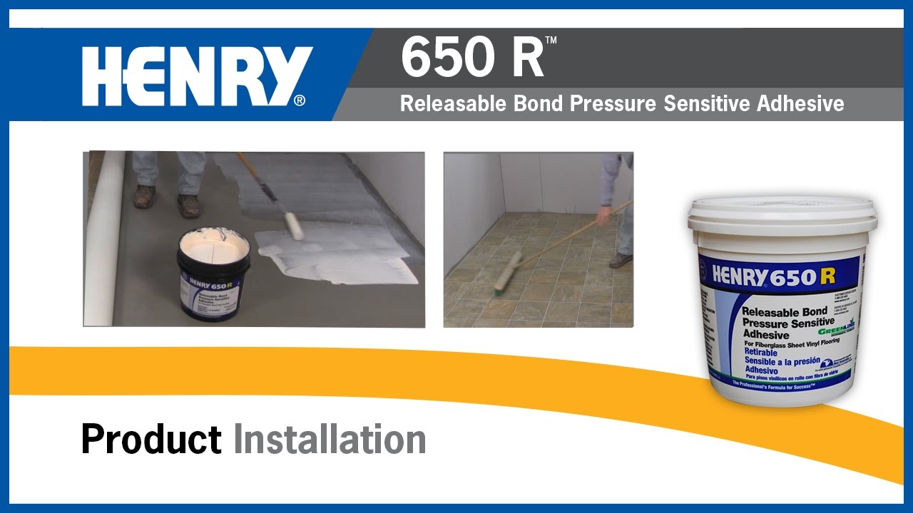HENRY® 650 R™ Releasable Bond Pressure Sensitive Adhesive