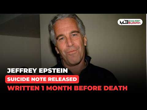 Jeffrey Epstein Suicide Note Released After 7 Years as U.S. Judge Unseals New Court Details