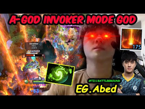 Abed Invoker MIDLANE A-GOD - FAP FINGERS Refresher Combo Ready FOR TI11 vs Gunnar Dota 2 7.32b