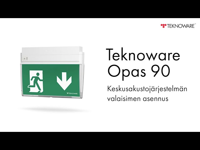 teknoware Exit light opas 90 twt9053wat 230vac ip44 bl