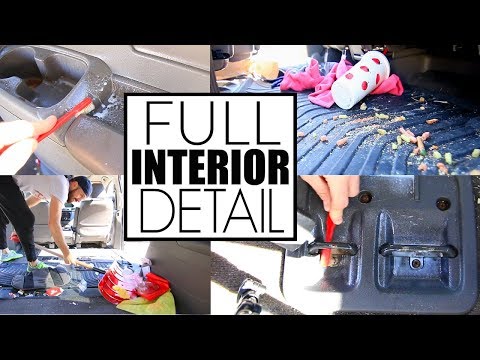 Full Car Interior Cleaning || Car Cleaning My Disgusting Minivan || Car Detailing Video