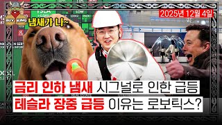 금리 인하 냄새 시그널로 인한 급등ㅣ테슬라 장중 급등 이유는 로보틱스?