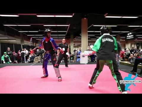 Emma Levy v Morgan Plowden Womens Sparring 2016 AKA Warrior Cup
