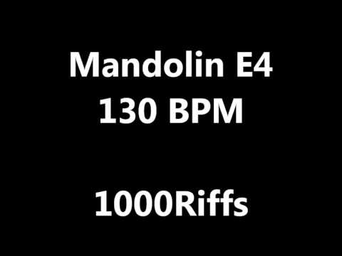 Mandolin E4 Metronome : 130 BPM - Beats Per Minute