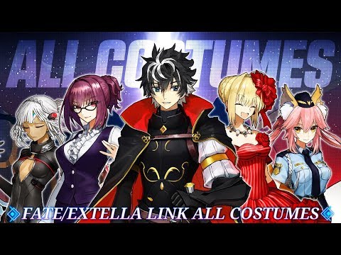 Fate Extella Link! All Unlockable Costumes!
