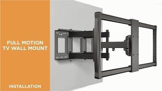 How to Install  X-Large Full Motion TV Wall Mount - LPA37-696