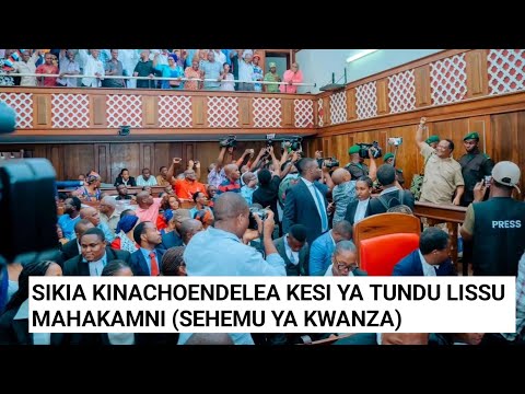 (PART ONE) HEAR THE CONTINUED TUNDU LISSU CASE IN COURT.