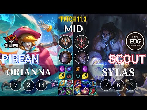 SG Pirean Orianna vs EDG Scout Sylas Mid - KR Patch 11.3