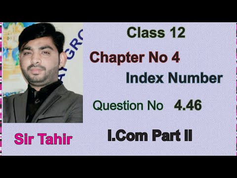 Business statistic's I.Com Part II Question 4.46 fisher method, aggregated expenditure methods