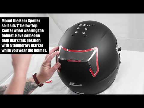 How to Install the Chin and Rear Spoilers on Zamp Helmet