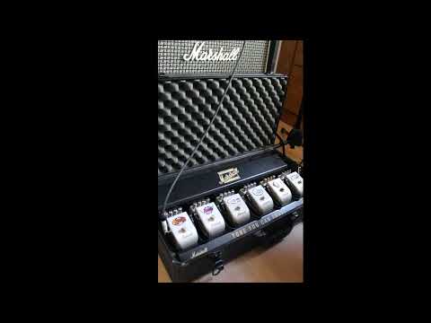 Very Cool Marshall Display Pedal Board with Custom Case | Reverb