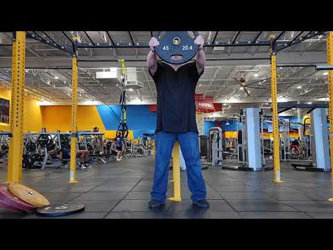 BATMAN 45LBS PLATE HOLD CHALLENGE:: MAXXES RESPONSE...1 MINUTE.