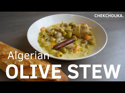 Algerian Olive Stew (Tadjin Zitoun) - Chekchouka