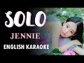 SOLO – JENNIE – ENGLISH KARAOKE WITH BACKING VOCALS