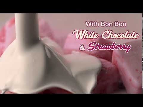 Bon Bon - Strawberry Ice Cream coated with White Chocolate