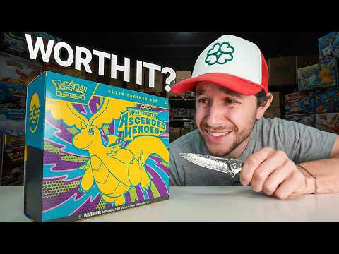 Opening the Ascended Heroes Elite Trainer Box…