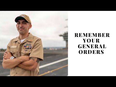 Quick way to memorize general orders!