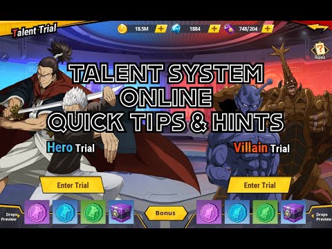 One Punch Man: The Strongest Talent System Quick Tips & Hints