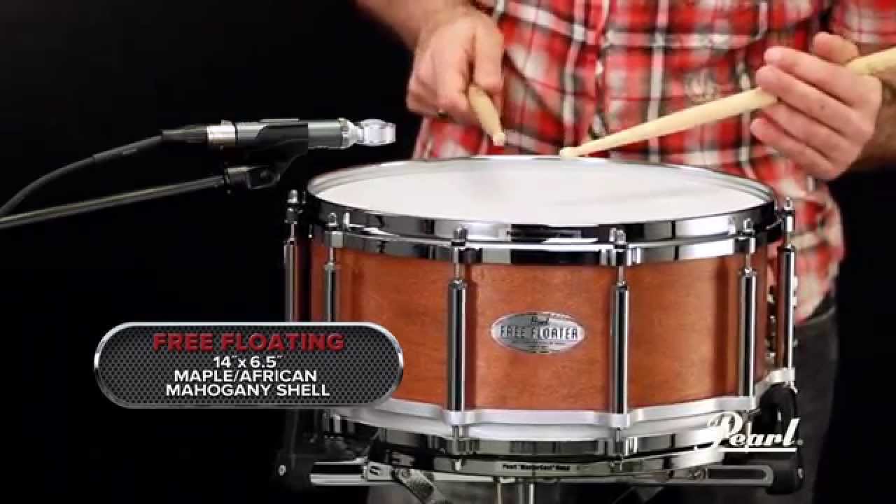 Pearl Free Floater 14x6.5" Snare Drum - Maple/Mahogany