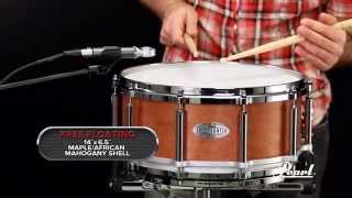 Video thumbnail for Pearl 14x6.5 Maple/Mahogany Free Floating Snare Drum by Pearl Drums