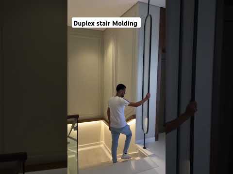 Duplex stairs molding ideas #shorts #viralvideo #trendingshorts