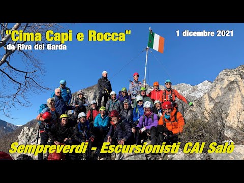 "Ferrata CAPI" e "Cima Rocca" _  Ritorno a "Riva del Garda" dal sentiero attrezzato n. 405