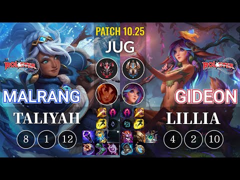 KT Malrang Taliyah vs KT GIDEON Lillia Jungle - KR Patch 10.25