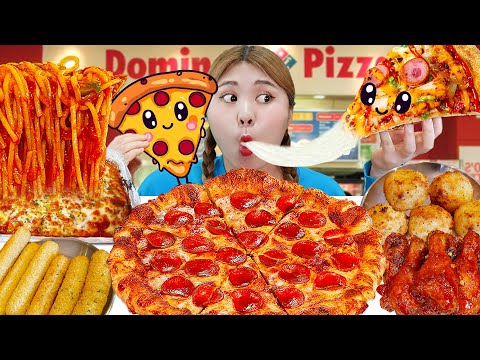 MUKBANG DIY Chicken Pizza Asmr Eating Sound by HIU 하이유