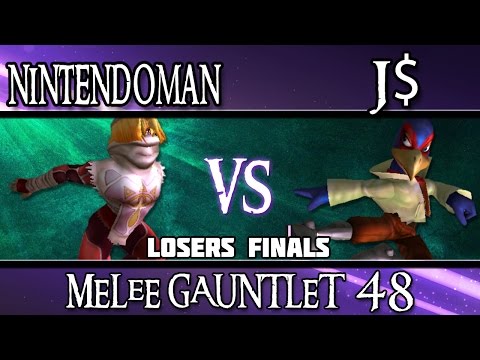 Melee Gauntlet 48 - J$ (Falco) vs Nintendoman (Sheik, Falco) - LOSERS FINALS