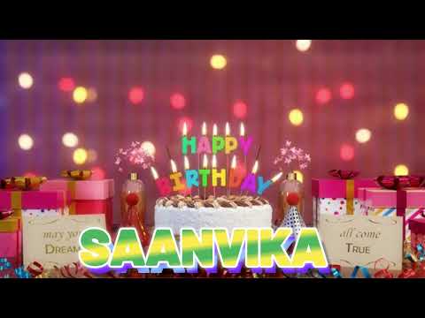 SAANVIKA Happy Birthday Song with Names 🌟 Happy Birthday to You