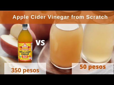 How to make easy to follow homemade apple cider vinegar from scratch   /Step by step guide