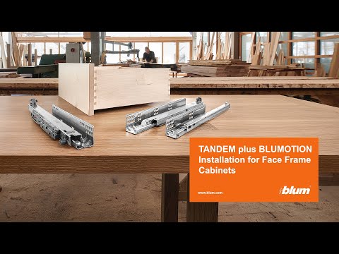 How to Install Blum TANDEM plus BLUMOTION Drawer Slides in a Face Frame Cabinet