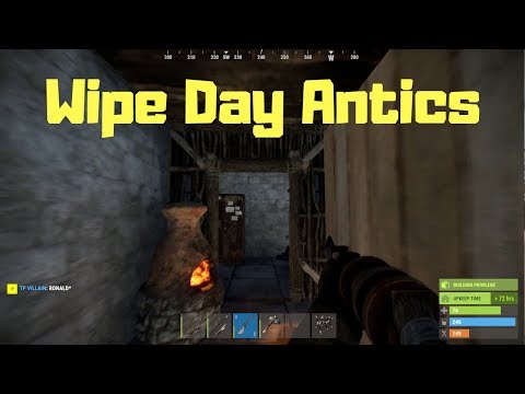 Rust: Surviving the Wipe Day Chaos(Solo Survival on A Popular Monthly Wipe Server Ep. 1)